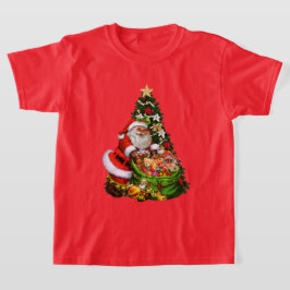 Kerstkerstkerstkerstkerstfeestdag kinder t-shirt
