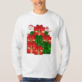 Kerstkerstkerstkerstkerstfeestdag mannen t-shirt