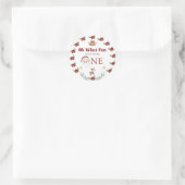 Kerstkerstkerstkerstkerstfeestdag Ronde Sticker (Tas)