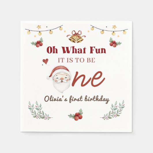 Kerstkerstkerstkerstkerstfeestdag Servet (Voorkant)