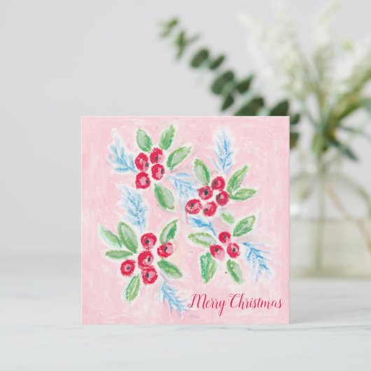 kerstkerstkerstkerstkerstkaart feestdagenkaart (Staand voorkant)