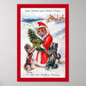 Kerstkerstkerstkerstkerstkat, Louis Wain Poster (Voorkant)