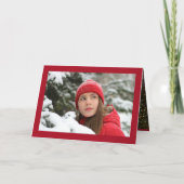 Kerstkerstkerstkerstkerstkerstbedekking Easy 2-fot Feestdagen Kaart (Achterkant)