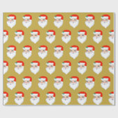 Kerstkerstkerstkerstkerstkerstbedekking op Golden Cadeaupapier (Vlak)