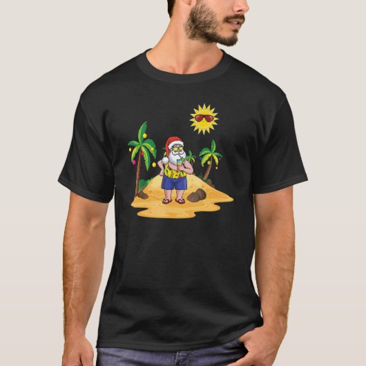 Kerstkerstkerstkerstkerstkerstbeker op het eiland  t-shirt (Voorkant)