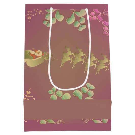 kerstkerstkerstkerstkerstkerstcadeau medium cadeauzakje (Achterkant)