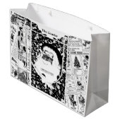kerstkerstkerstkerstkerstkerstcadeau voor  kranten large cadeautasje (Achterkant Gekanteld)