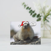 Kerstkerstkerstkerstkerstkersteekhoorn briefkaart (Staand voorkant)