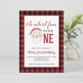 Kerstkerstkerstkerstkerstkerstfeest eerste uitnodi kaart (Staand voorkant)