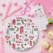 Kerstkerstkerstkerstkerstkerstfeestdag Papieren Bordje (Feest)