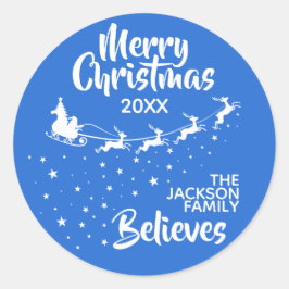 Kerstkerstkerstkerstkerstkerstfeestdag Ronde Sticker