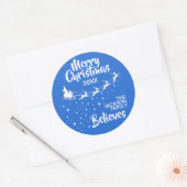 Kerstkerstkerstkerstkerstkerstfeestdag Ronde Sticker (Envelop)