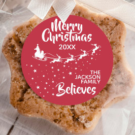 Kerstkerstkerstkerstkerstkerstfeestdag Ronde Sticker