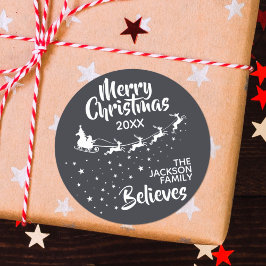 Kerstkerstkerstkerstkerstkerstfeestdag Ronde Sticker