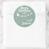 Kerstkerstkerstkerstkerstkerstfeestdag Ronde Sticker (Tas)