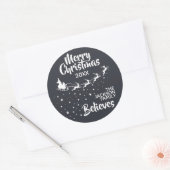 Kerstkerstkerstkerstkerstkerstfeestdag Ronde Sticker (Envelop)