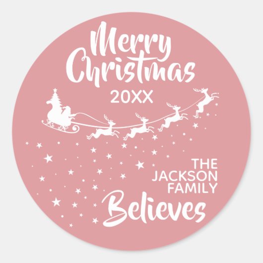 Kerstkerstkerstkerstkerstkerstfeestdag Ronde Sticker (Voorkant)