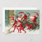 Kerstkerstkerstkerstkerstkerstfeestdagen Feestdagenkaart (Voorkant / Achterkant)