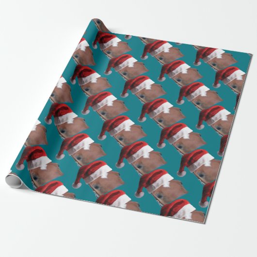 Kerstkerstkerstkerstkerstkersthat Cadeaupapier (Uitgerold)