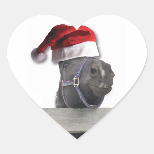 Kerstkerstkerstkerstkerstkersthat Hart Sticker (Voorkant)