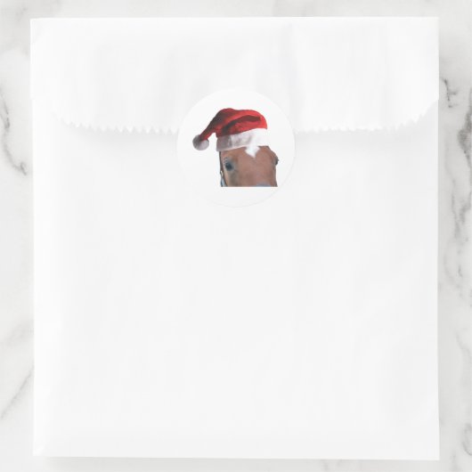 Kerstkerstkerstkerstkerstkersthat Ronde Sticker (Tas)
