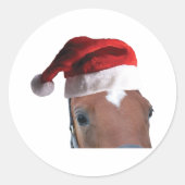 Kerstkerstkerstkerstkerstkersthat Ronde Sticker (Voorkant)