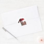 Kerstkerstkerstkerstkerstkersthat Ronde Sticker (Envelop)
