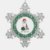 Kerstkerstkerstkerstkerstkerstkerstbal Bull (lt br Tin Sneeuwvlok Ornament (Voorkant)