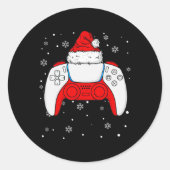 Kerstkerstkerstkerstkerstkerstkerstbedekking Kinde Ronde Sticker (Voorkant)