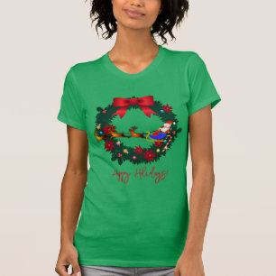 Kerstkerstkerstkerstkerstkerstkerstbedekking T-shirt