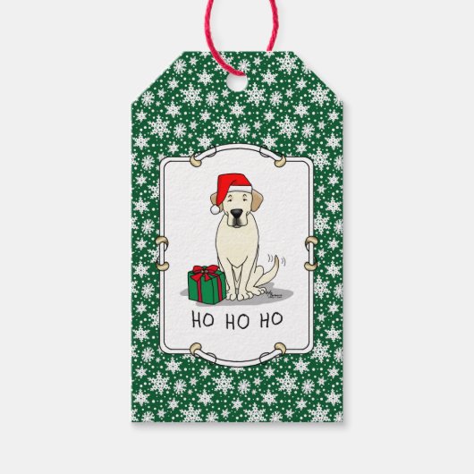 Kerstkerstkerstkerstkerstkerstkerstbeker labrador  cadeaulabel (Voorkant)