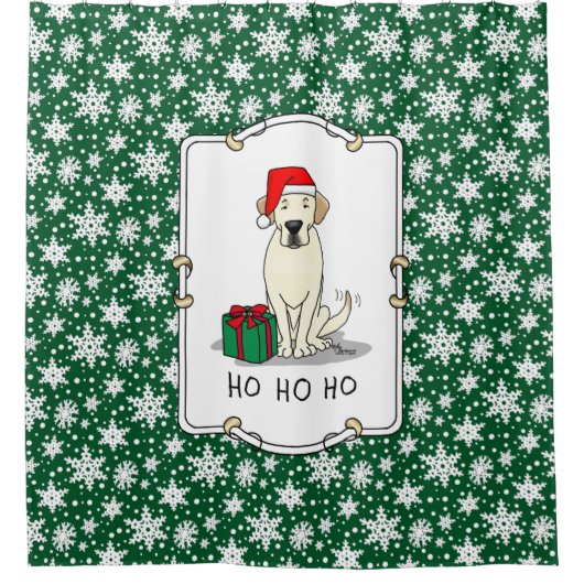 Kerstkerstkerstkerstkerstkerstkerstbeker labrador  douchegordijn (Voorkant)
