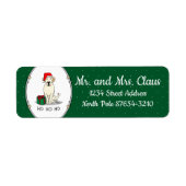 Kerstkerstkerstkerstkerstkerstkerstbeker labrador  etiket (Voorkant)