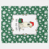 Kerstkerstkerstkerstkerstkerstkerstbeker labrador fleece deken (Voorkant (Horizontaal))