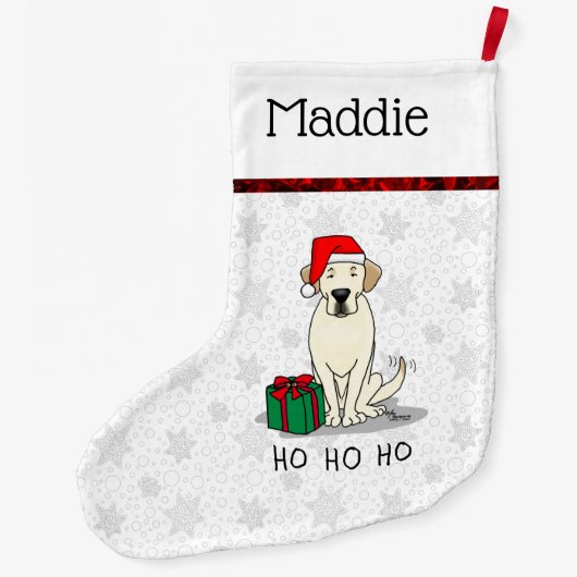 Kerstkerstkerstkerstkerstkerstkerstbeker labrador  grote kerstsok (Achterkant)