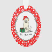 Kerstkerstkerstkerstkerstkerstkerstbeker labrador ornament (voorkant)