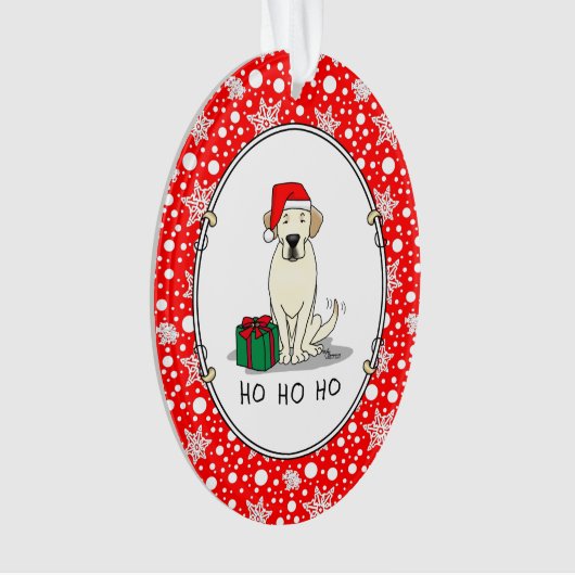 Kerstkerstkerstkerstkerstkerstkerstbeker labrador  ornament (voorkant)