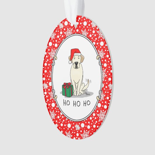 Kerstkerstkerstkerstkerstkerstkerstbeker labrador  ornament (voorkant)