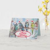 Kerstkerstkerstkerstkerstkerstkerstboten Budgie Fu Kaart (Gele Bloem)