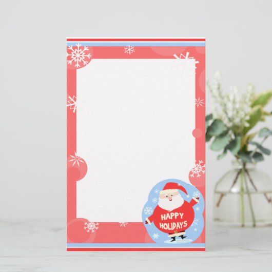 kerstkerstkerstkerstkerstkerstkerstcadeau briefpapier (Staand voorkant)