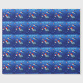 Kerstkerstkerstkerstkerstkerstkerstcadeau voor haa cadeaupapier (Vlak)