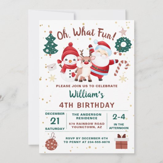 Kerstkerstkerstkerstkerstkerstkerstfeestdag Kaart (Voorkant)