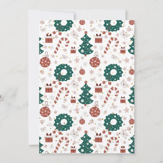 Kerstkerstkerstkerstkerstkerstkerstfeestdag Kaart (Achterkant)