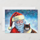 kerstkerstkerstkerstkerstkerstkerstkaart en Kat-pl Notitiekaartje (Voorkant)