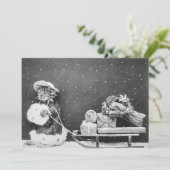 kerstkerstkerstkerstkerstkerstkerstkat met een ho feestdagenkaart (Staand voorkant)