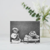  kerstkerstkerstkerstkerstkerstkerstkat met een ho feestdagenkaart (Staand voorkant)