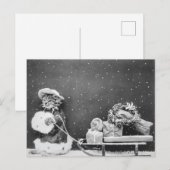  kerstkerstkerstkerstkerstkerstkerstkat met een ho feestdagenkaart (Voorkant / Achterkant)