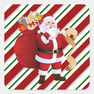 Kerstkerstkerstkerstkerstkerstkerstkerstbedekking, Vierkante Sticker