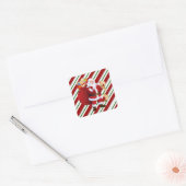 Kerstkerstkerstkerstkerstkerstkerstkerstbedekking, Vierkante Sticker (Envelop)