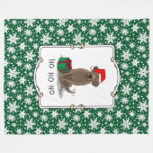 kerstkerstkerstkerstkerstkerstkerstkerstchocolade  fleece deken (Voorkant (Horizontaal))